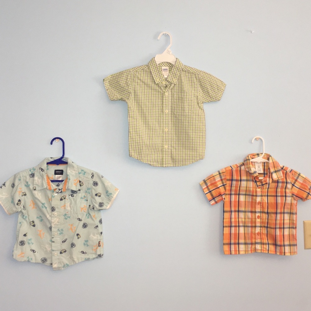 CLOSET CLOSING! 18-24 mth Summer button downs LOT